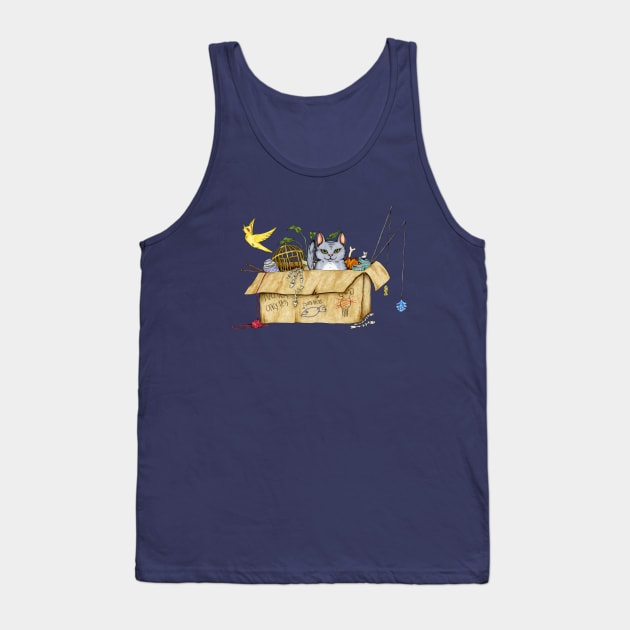 Cat hoarding Tank Top by Mettes